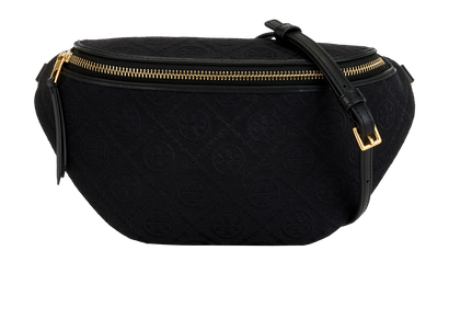 T Monogram Belt Bag, &pound;150, Handbags, Black, Fabric, Front view